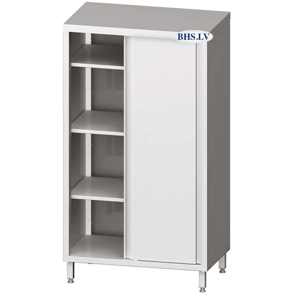Compact Steel Wardrobe with Dual Sliding Doors