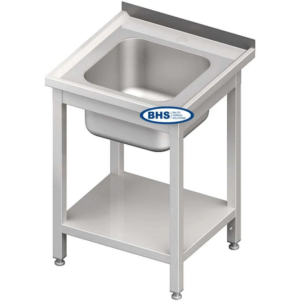 Versatile Stainless Steel Table with Sink & Storage Rack