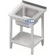 Versatile Stainless Steel Table with Sink & Storage Rack