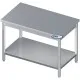 Sturdy Steel Table with Integrated Shelf Sturdy Steel Table with Integrated Shelf