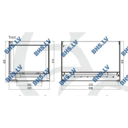 Konditorejas vitrīna TRENT Inox - standard