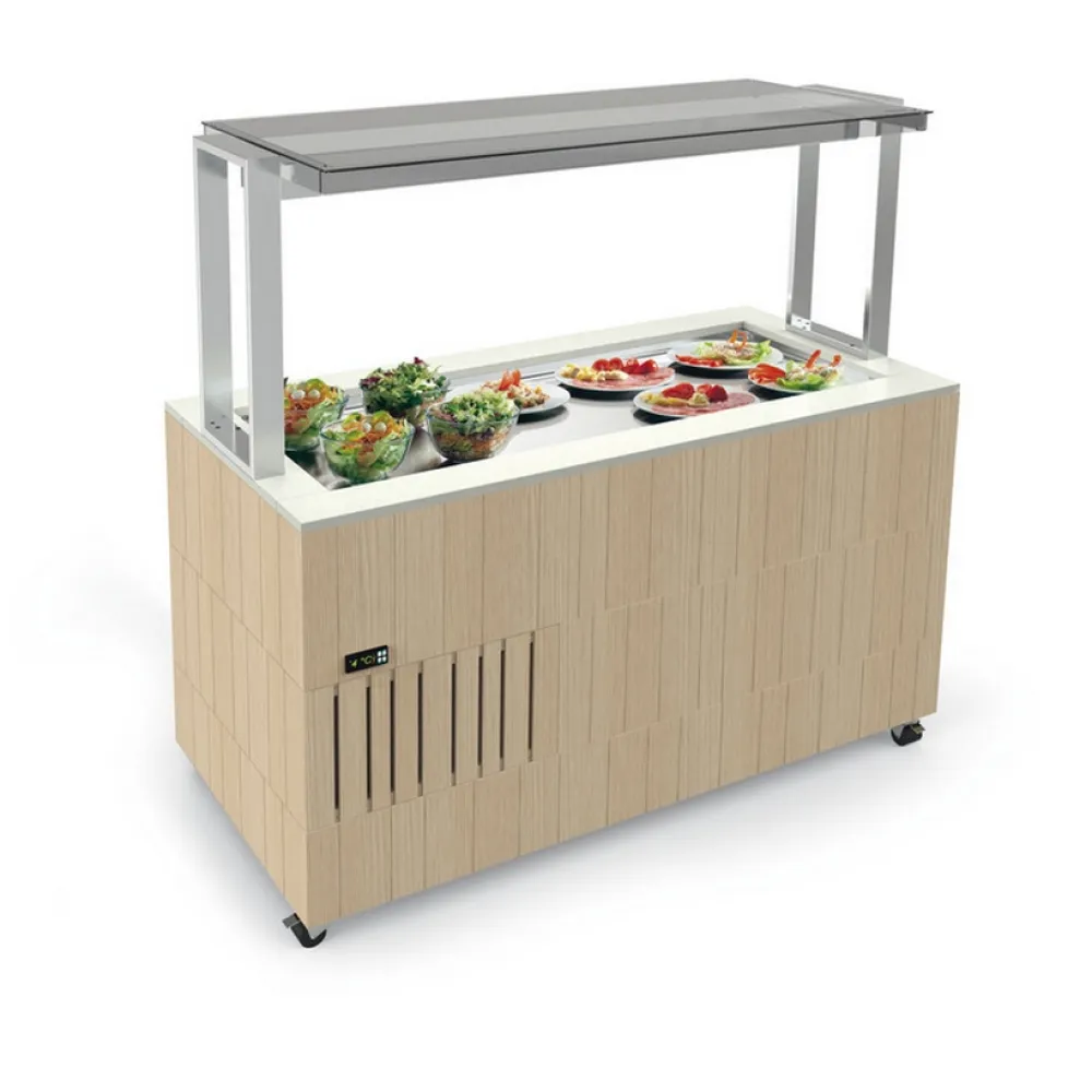 Электрическая витрина 3-1/1 для горячих блюд