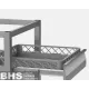 Drawer-Equipped Frame for Dishwasher Baskets