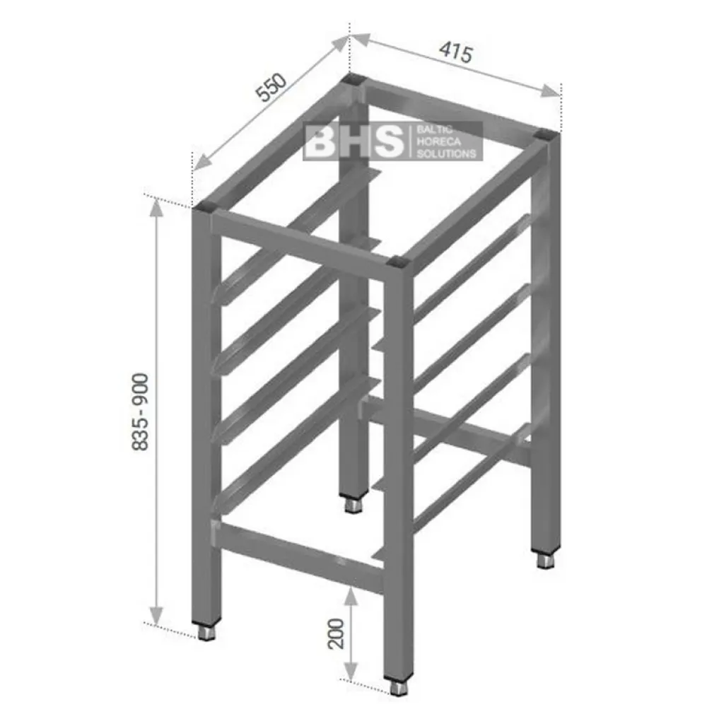 Versatile Gastronomy Frame with Container Guides