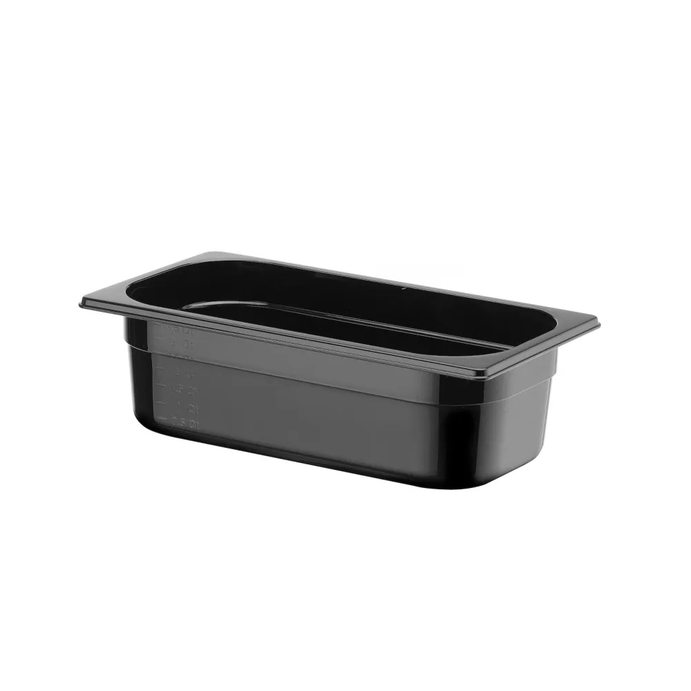 Récipient GN 1/3 en polycarbonate noir