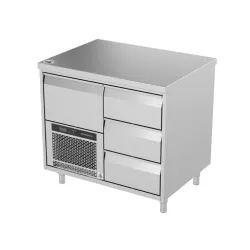 Table réfrigérée avec mécanisme de levage P121 1140 mm