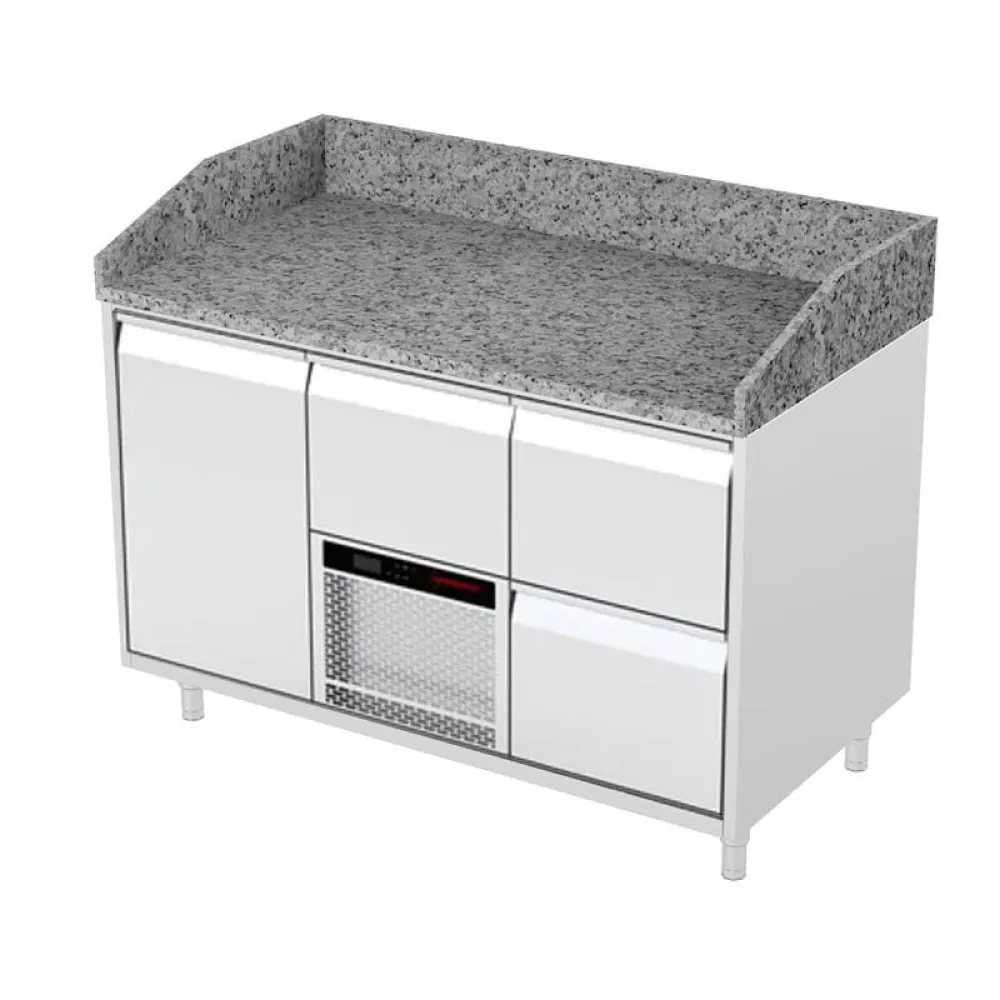 P230 1300mm ledusskapja galds ar granītu