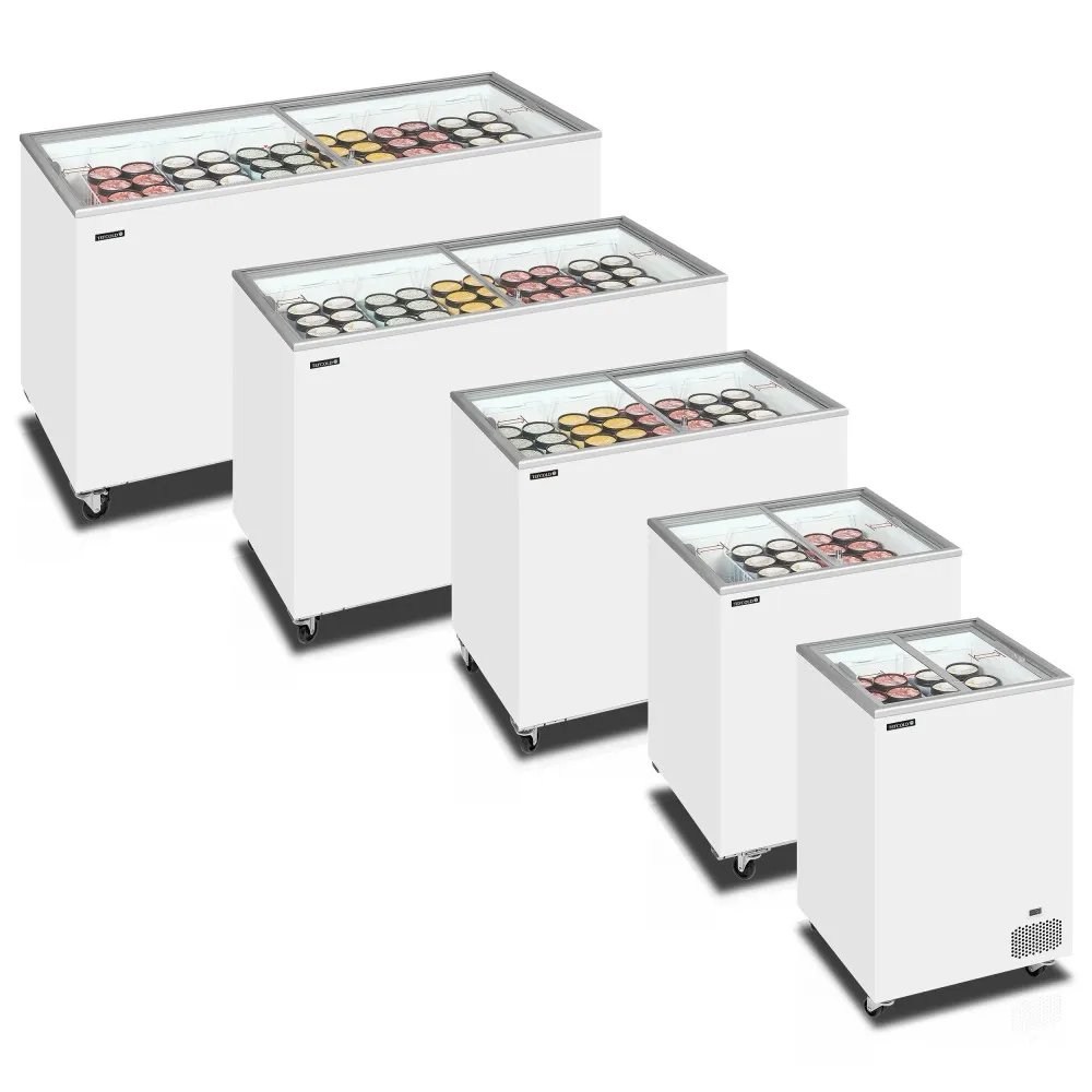 Versatile 430L Ice Cream Freezer for Retail