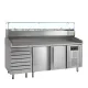 Chilled Pizza Preparation Station with Granite Surface