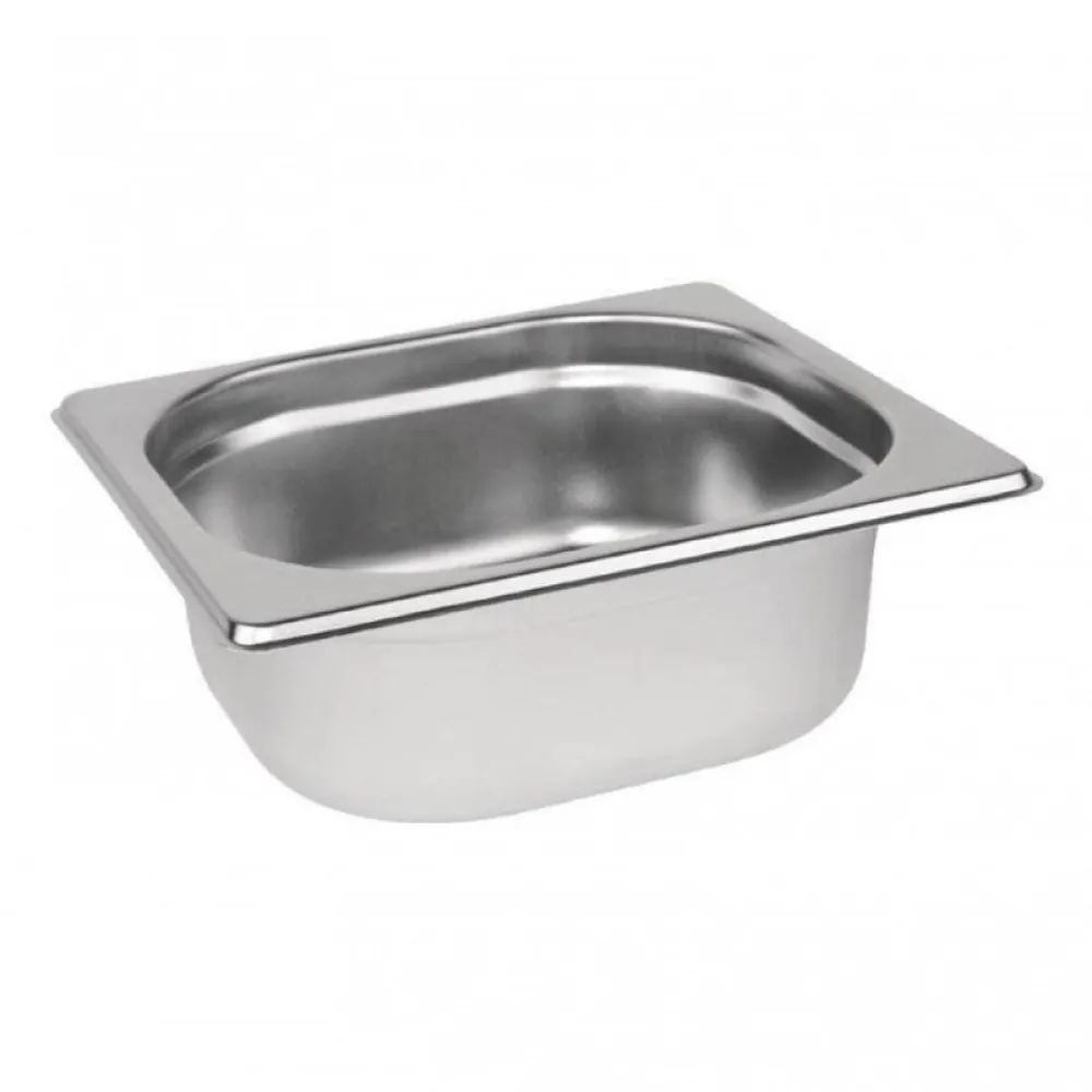 Versatile GN1/6 Stainless Steel Food Container - 65mm Height Versatile GN1/6 Stainless Steel Food Container - 65mm Height