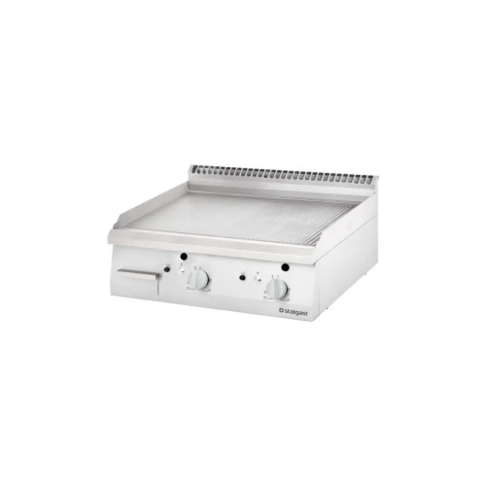 Professionaalne 8,1 kW Gofreeritud Elektrigrill Kroomitud