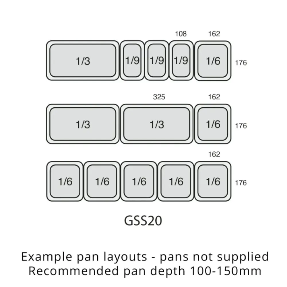 GSS20 201 šaldymo stalą su ventiliacija
