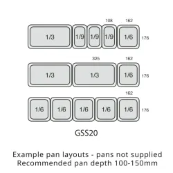 Stalinis šaldytuvas laivams GSS20 201 l