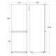 Eco-Friendly Combi Refrigerator CBF253NFXE