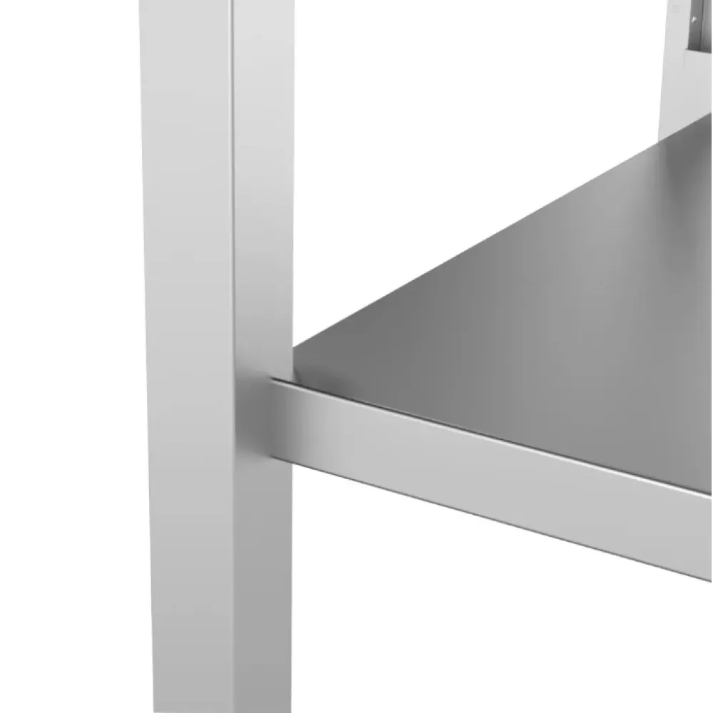 Baseinas 1000: Stilingas metalinis darbo stalas su kriaukle