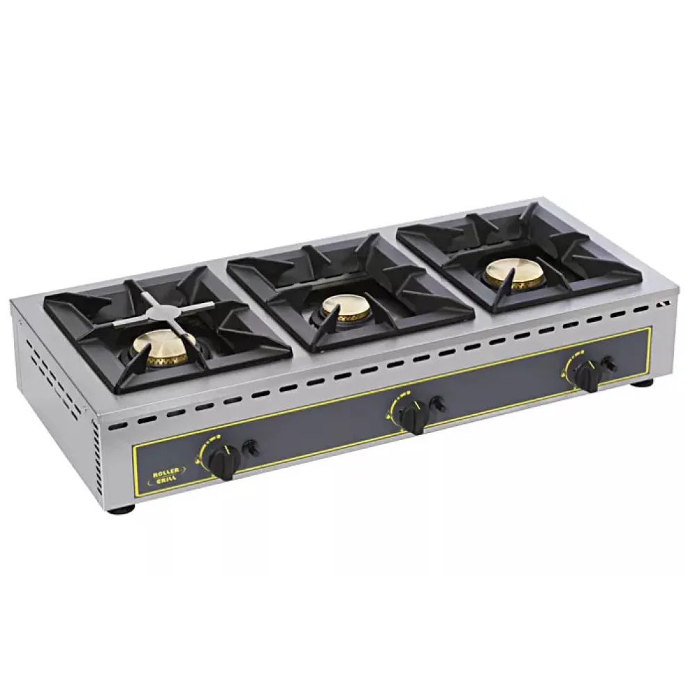 Cuisinière à gaz GAR19 - Modèle à trois brûleurs