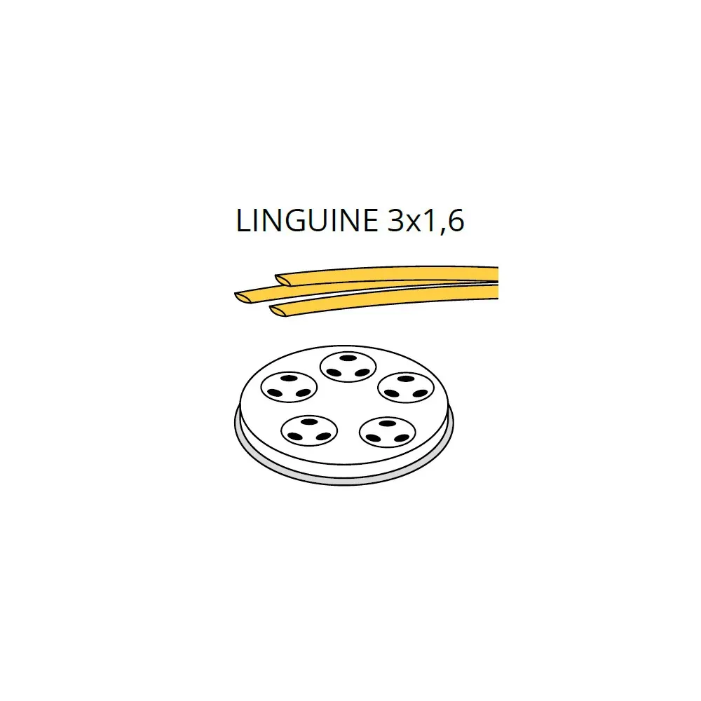 LINGUINE Makaronų Antgalis 3 x 1.6, 3mm
