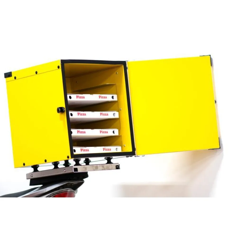 Scooter Delivery Box with Central Shelf for Thermal Bags