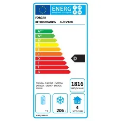 Freezer ventilated Eco Line, white G-EFV400