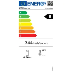 Ledusskapis Glass Line G-BC300BPB