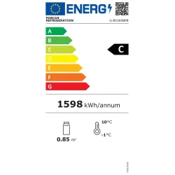 Ledusskapis Glass Line G-BC500BPB