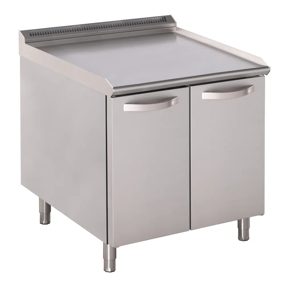 Versatile Stainless Steel Table with Adjustable Height
