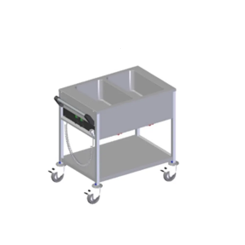 Versatile Heated Catering Trolley 2xGN 1/1