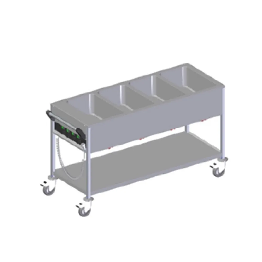 Versatile Heated Marmite Trolley 4xGN 1/1