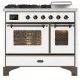 Ilve Milano 100cm Dual Fuel Range Cooker With Double Ovens