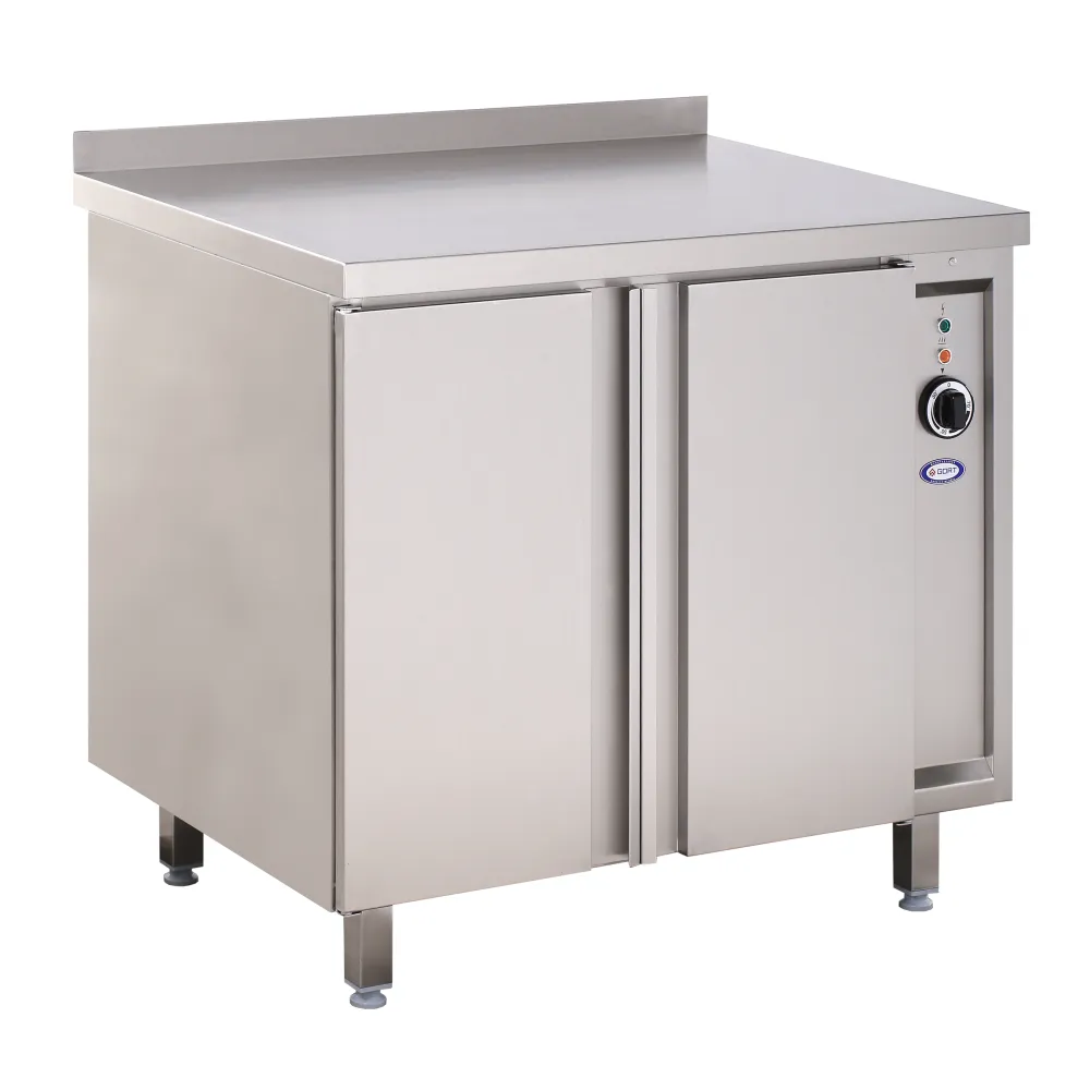Chauffage de cuisine à double portes en acier inoxydable