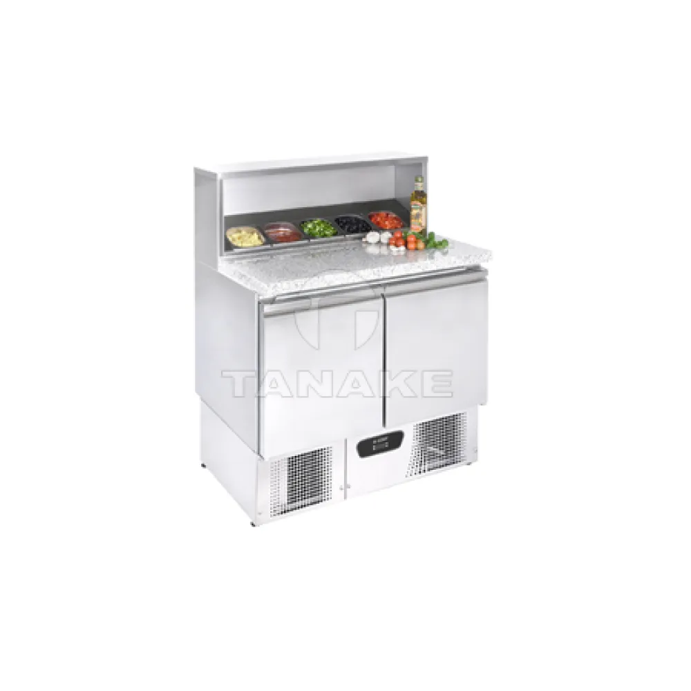 Granite-Topped Refrigerated Salad Bar - 104L Storage
