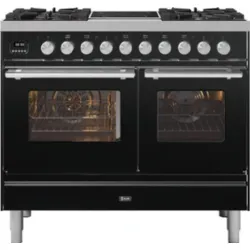 Plīts ar cepeškrāsni Professional Plus 100 cm PD10IWE3 4 degļi+ 2 indukcijas