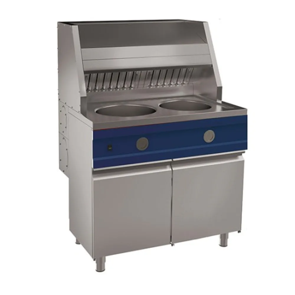 Commercial Gas Fryer with Dual 13-Liter Basins