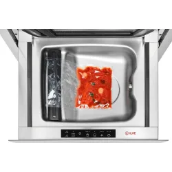 Blizgaus juodo grūdinto stiklo įmontuota vakuuminio pakavimo mašina 60 cm Ilve VM615S