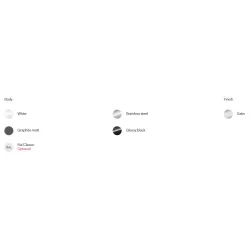 Modernus įmontuotas indaplovės skydelis su Professional Plus rankena