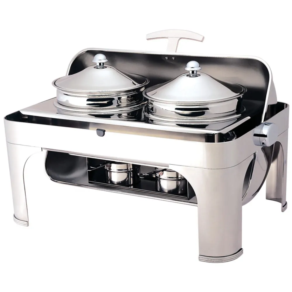 Marmite à couvercle rabattable en inox CD6504 Marmite à couvercle rabattable en inox CD6504