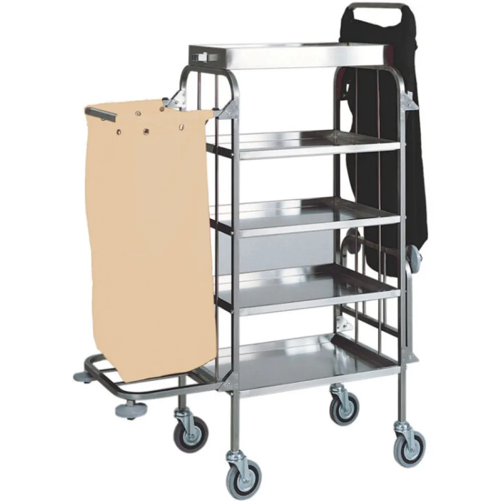 Chariot à linge élégant avec rangement optimisé