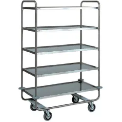 Stainless steel service trolley CA1433