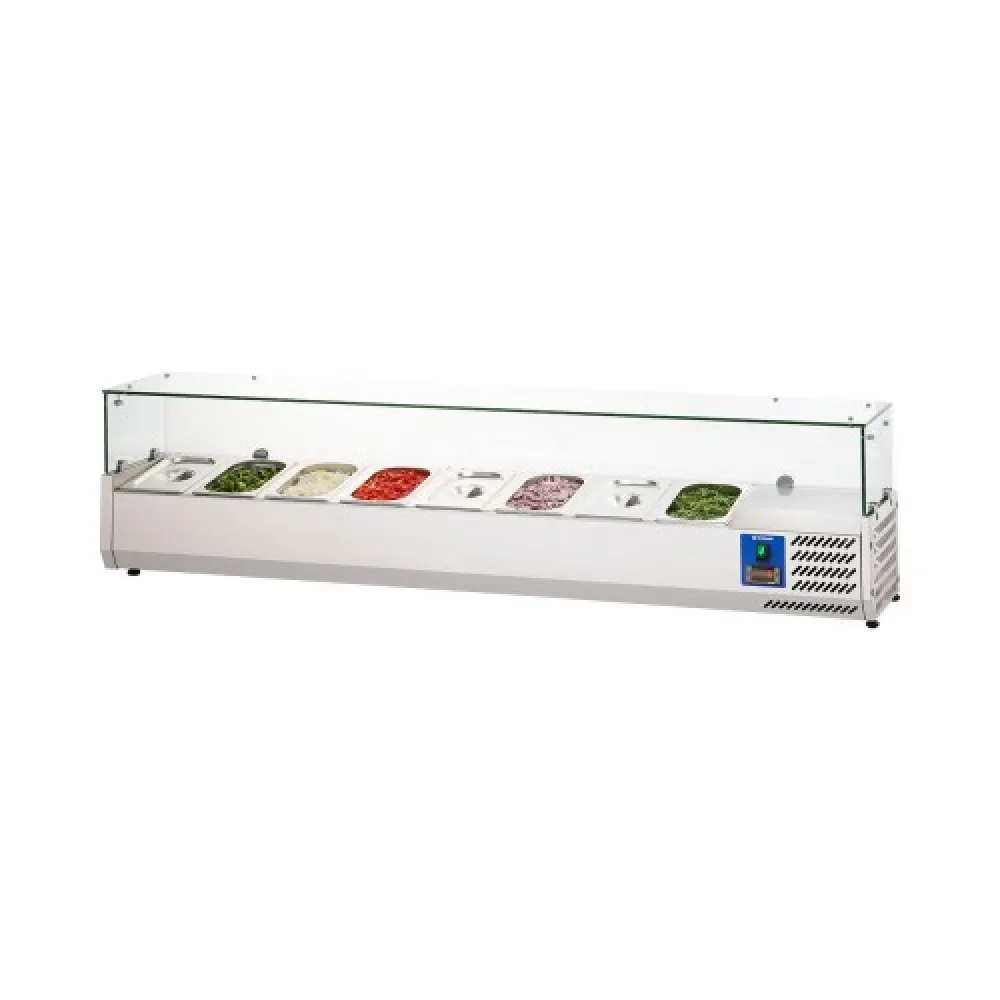 Bāra vitrīna 1800 mm - 8 x GN1/4