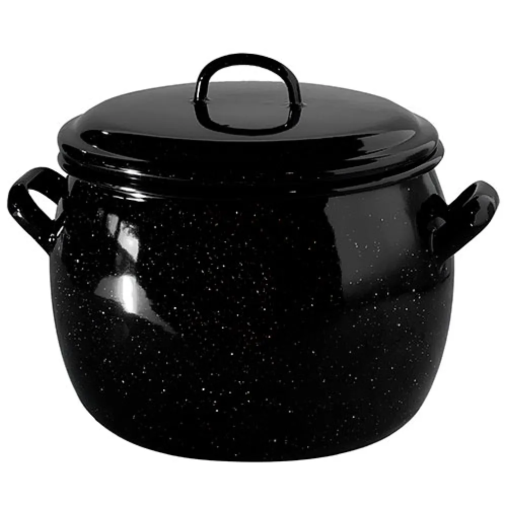 24cm Enameled Cooking Pot with Lid