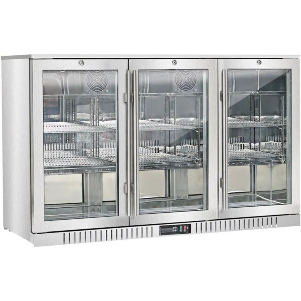 Réfrigérateur vitrine 308L en acier inoxydable