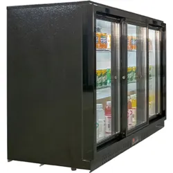 Bāra ledusskapis-vitrīna 308L, melns 882324