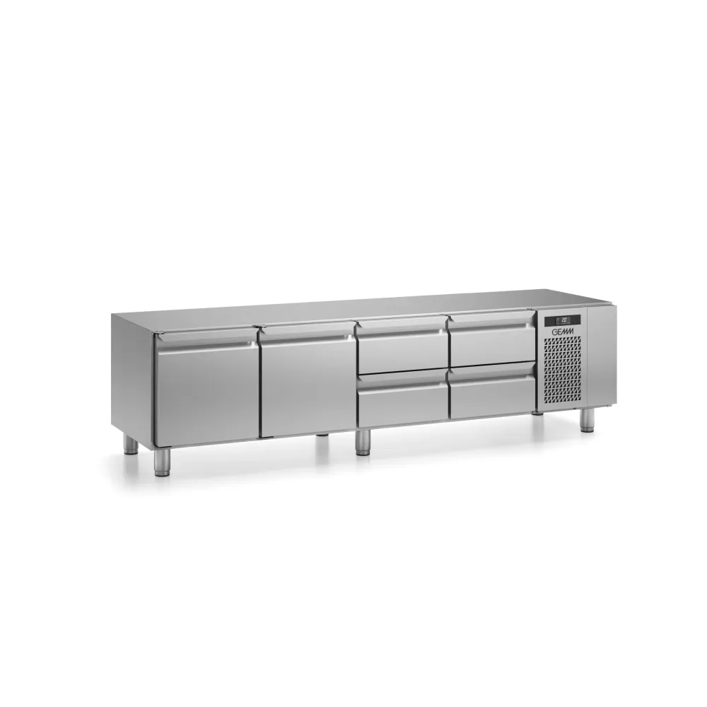 Enhanced Two-Door Table Refrigerator