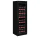 340L Black Freezer with Heated Glass Doors