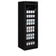 340L Black Freezer with Heated Glass Doors