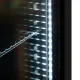 340L Black Freezer with Heated Glass Doors