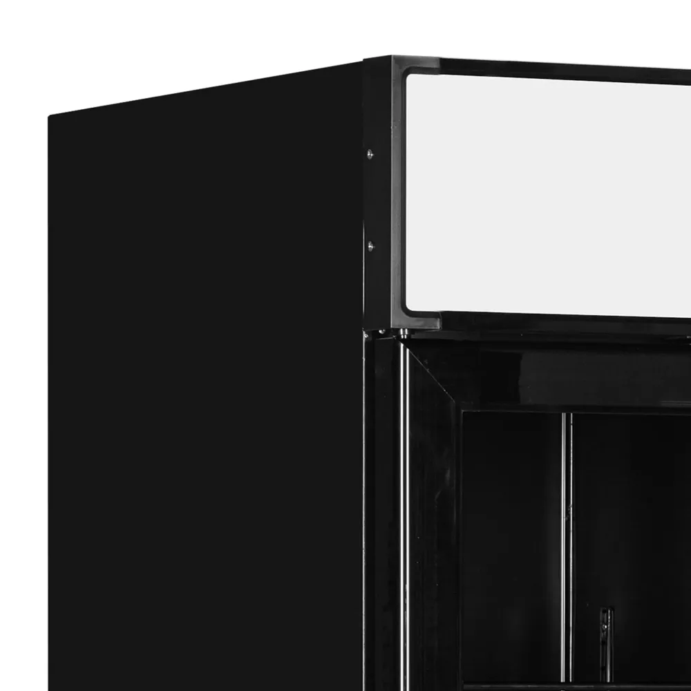 Professional 405L Commercial Freezer - Eye-catching Black Design