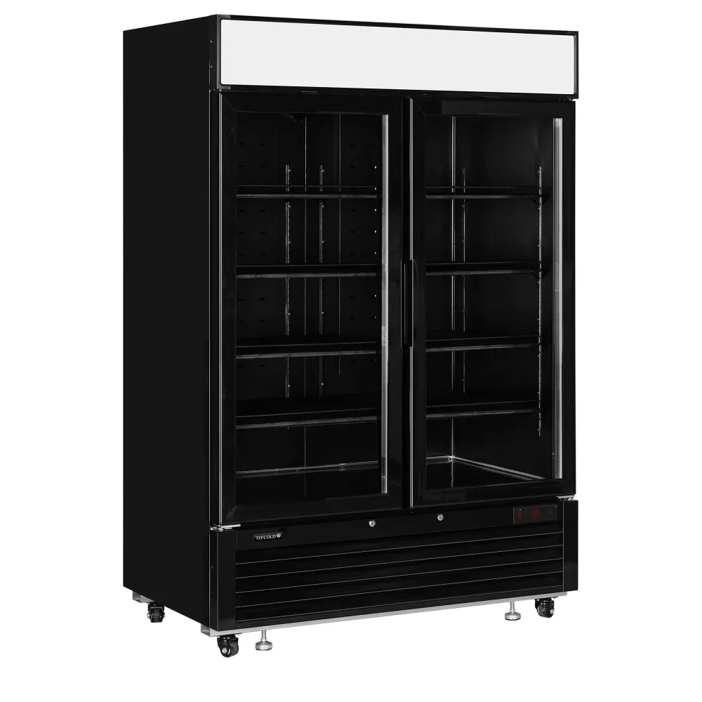 Versatile 922L Black Freezer with LED Lighting