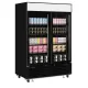 Versatile 922L Black Freezer with LED Lighting