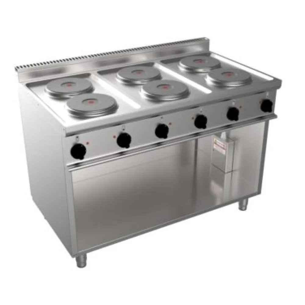 Electric Hob with 6 Cooking Zones - Perfect for Cafés